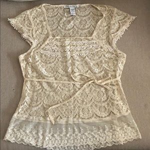 American rag cie sheer lace top